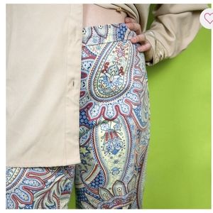 Willi Smith paisley Capri pants